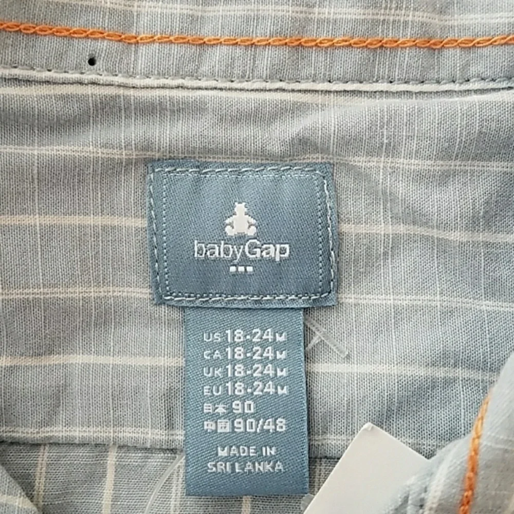Baby Gap Boys Striped Long Sleeve Dress Shirt!